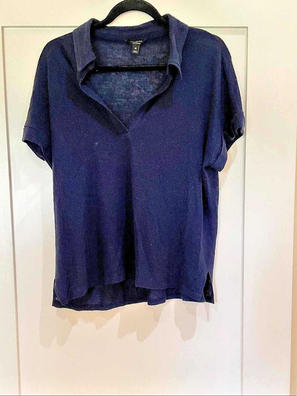 Banana Republic Linen Blend Short Sleeve Blouse Size Medium